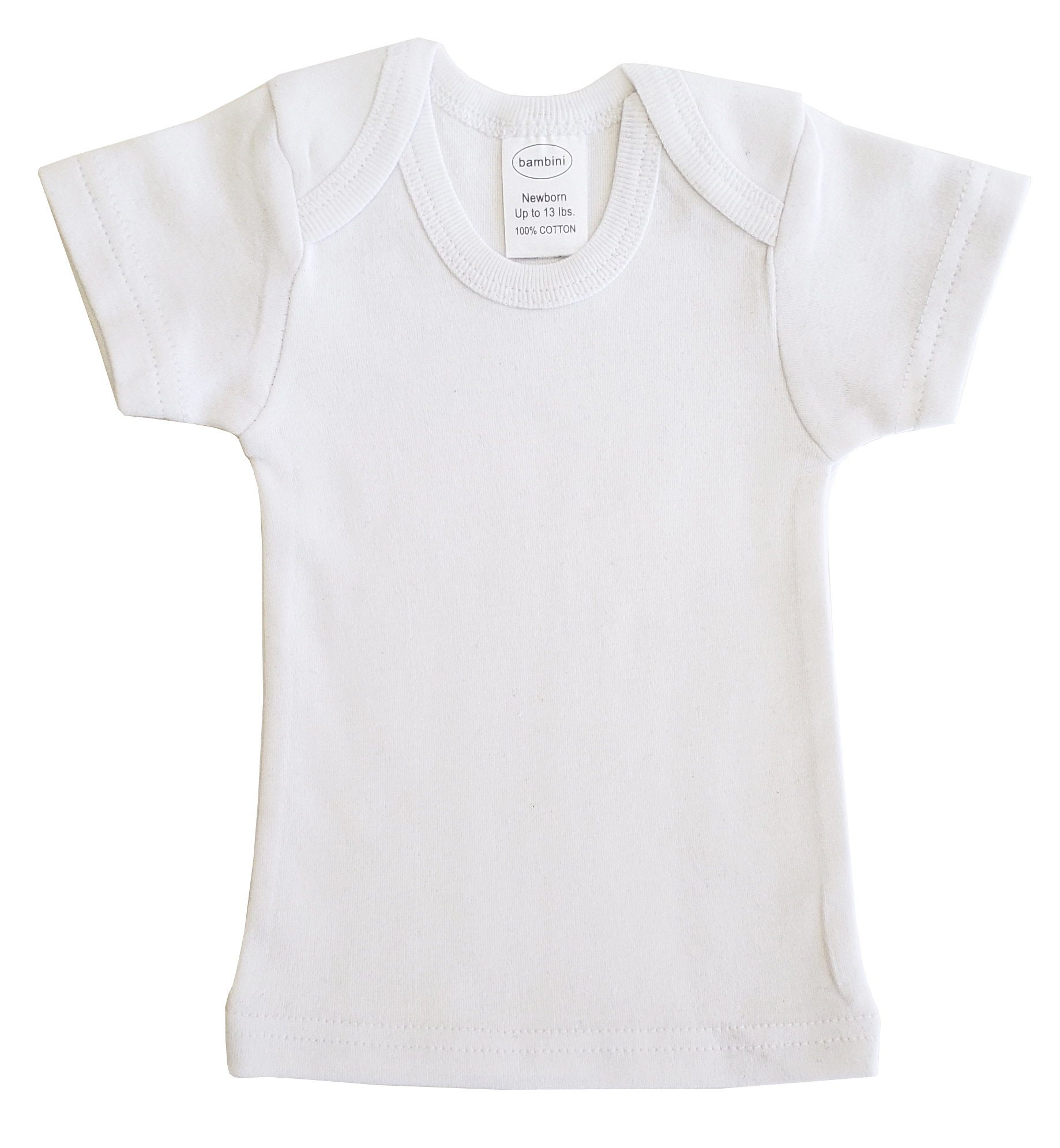 White SHORT Sleeve lap shirt