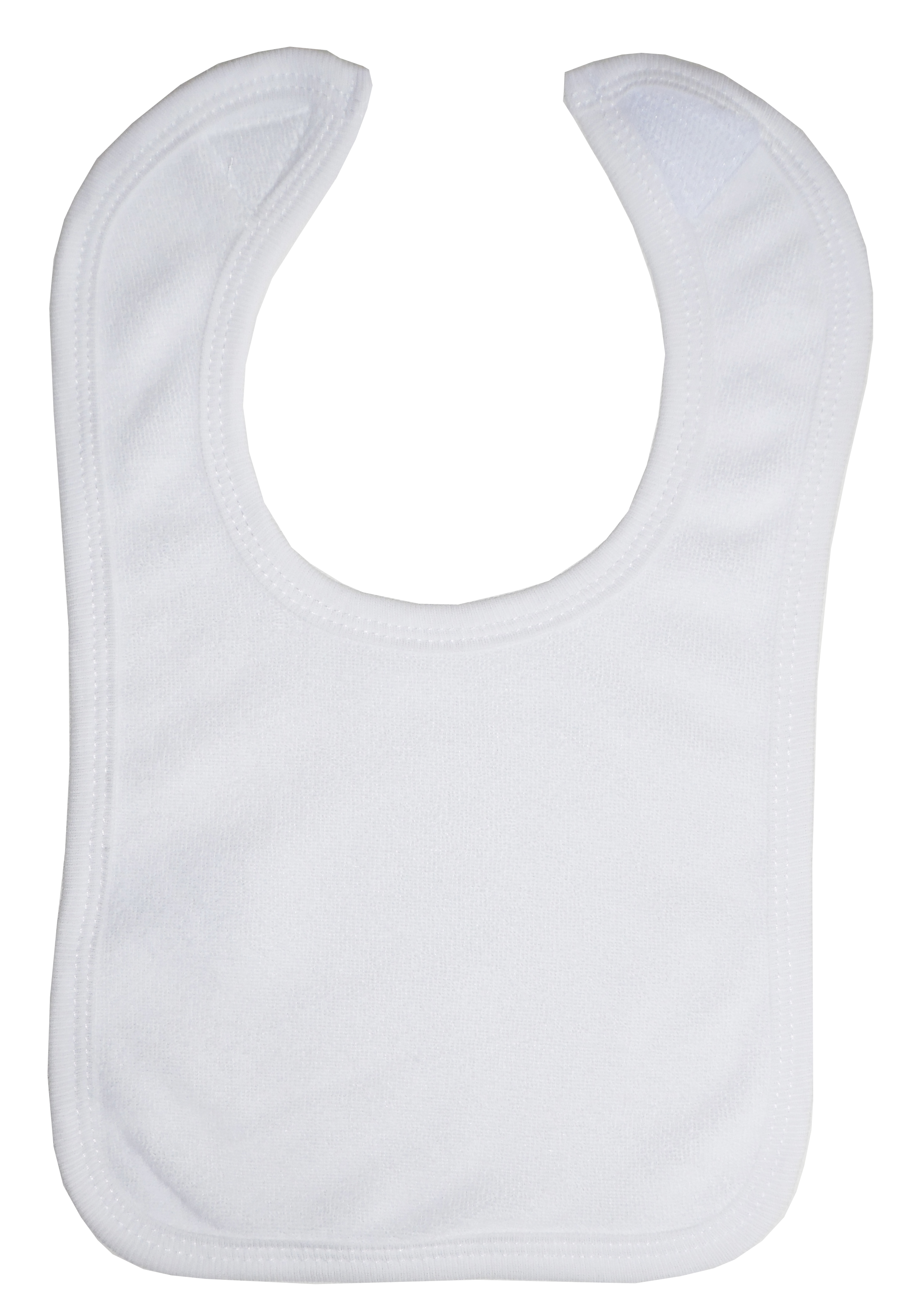 WHITE BIB WITH WHITE TRIM