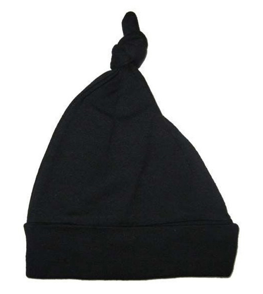 Black Knotted Baby CAP