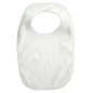 2-Ply Terry Solid White Bib - 1024W 2-Ply Terry Solid White Bib - 1024W
