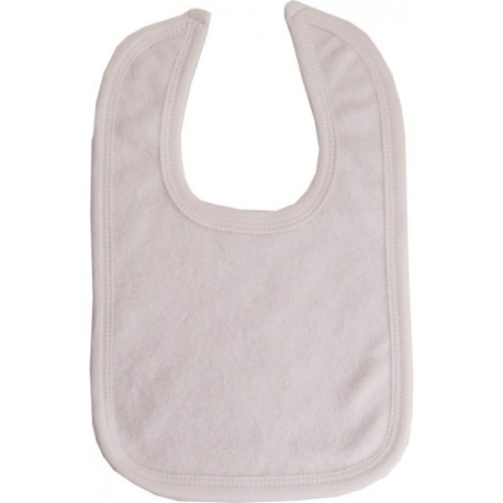 2-Ply Terry Solid White Bib - 1024W 2-Ply Terry Solid White Bib - 1024W