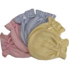 Pastel Cotton Jersey Infant Mittens