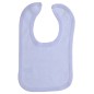 1-Ply Interlock White with White Trim Infant Bib - 1020 1-Ply Interlock White with White Trim Infant Bib - 1020
