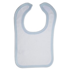 2-Ply Terry Blue Trim Bib - 1024B