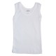Rib Knit White Sleeveless Tank Top Shirt