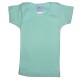 Rib Knit Aqua Short Sleeve Lap T-Shirt