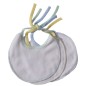 2-Ply Terry Pastel Trim Drool Bib 3-Pack - 1021 2-Ply Terry Pastel Trim Drool Bib 3-Pack - 1021