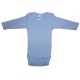 Rib Knit Blue Long Sleeve Onezie - 100B