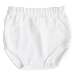 Interlock White Training Pants