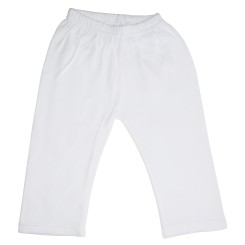 White Interlock Sweat Pants - 418W