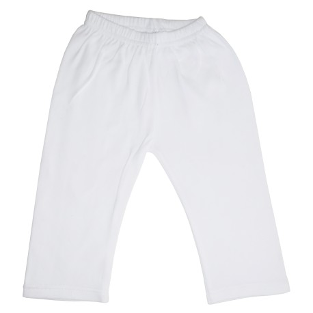 White Interlock Sweat Pants