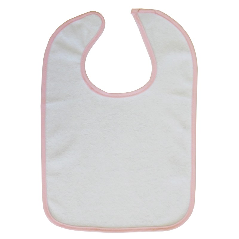 2Ply Terry Pastel Trim Large Bib