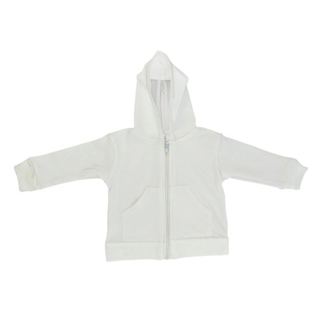 White Interlock Hooded Sweat Shirt - 417