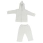 White Interlock Sweat Pants and Hoodie Set White Interlock Sweat Pants and Hoodie Set