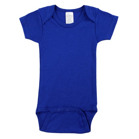Blue Interlock Short Sleeve Bodysuit Onezies Blue Interlock Short Sleeve Bodysuit Onezies