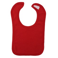 Interlock Solid Red Bib