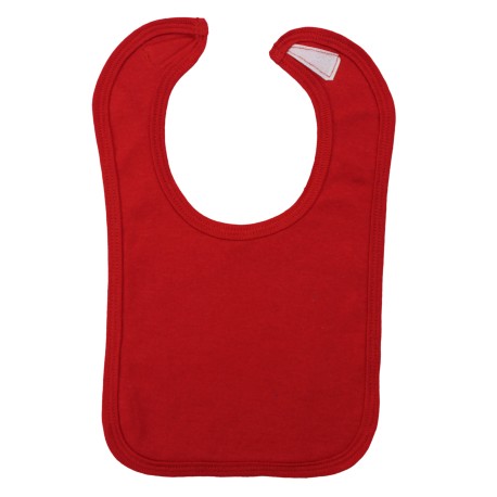 Interlock Solid Red Bib