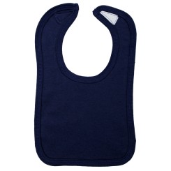 Navy Blue Interlock Bib