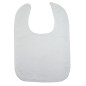 2-Ply Large Interlock White Bib