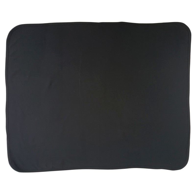Interlock Black Receiving Blanket