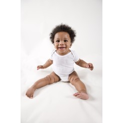 Micro Fiber White Short Sleeve Onezie - 0010MP