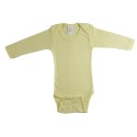 Rib Knit Yellow Long Sleeve Onezie