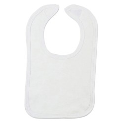 2-Ply Interlock White Bib - 1023W