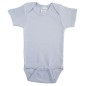 Interlock Blue Short Sleeve Onezie - 0020B Interlock Blue Short Sleeve Onezie - 0020B