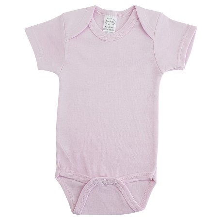 Interlock Pink Short Sleeve Onezie - 0030B