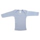 Rib Knit Blue Long Sleeve Lap T-Shirt - 051B