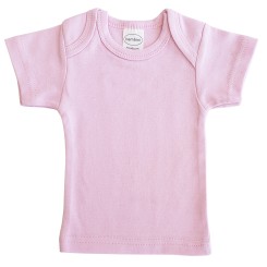 Interlock Pink Short Sleeve Lap T-Shirt - 0570B