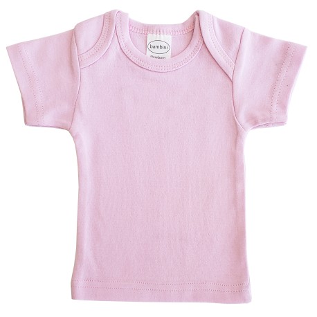 Interlock Pink Short Sleeve Lap T-Shirt - 0570B