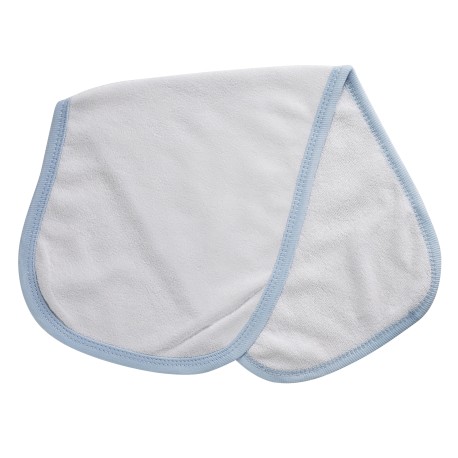 2-Ply Terry Blue Trim Burp Cloth