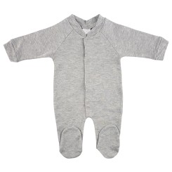 Interlock White Closed-Toe Sleep & Play Long Johns - 515D