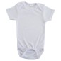 Micro Fiber White Short Sleeve Onezie - 0010MP