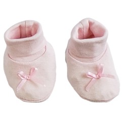 Rib Knit Infant Booties Set