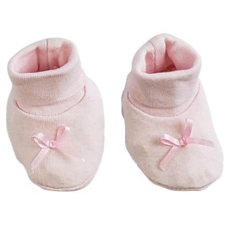 Rib Knit Infant Booties Set