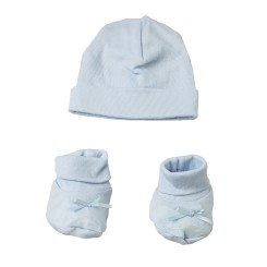 Preemie Infant Cap and Booties Set