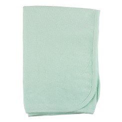 Mint Cotton Thermal Receiving Blanket