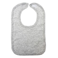 Heather Grey Interlock Bib