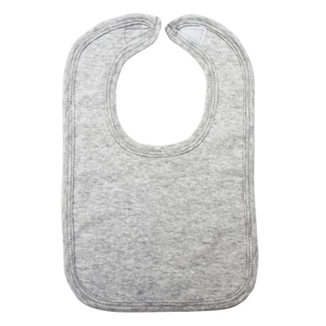 Heather Grey Interlock Bib