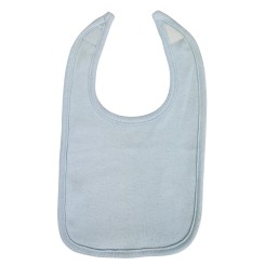 Pastel Blue Interlock Bib