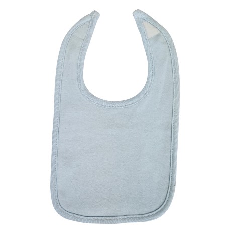 Pastel Blue Interlock Bib Pastel Blue Interlock Bib
