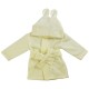 Fleece Pastel Bath Robe With Rabbit Ears Hoodie - 965