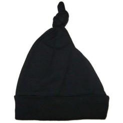 Black Knotted Cap - 1100BL