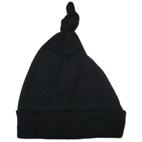 Interlock Black Knotted Cap